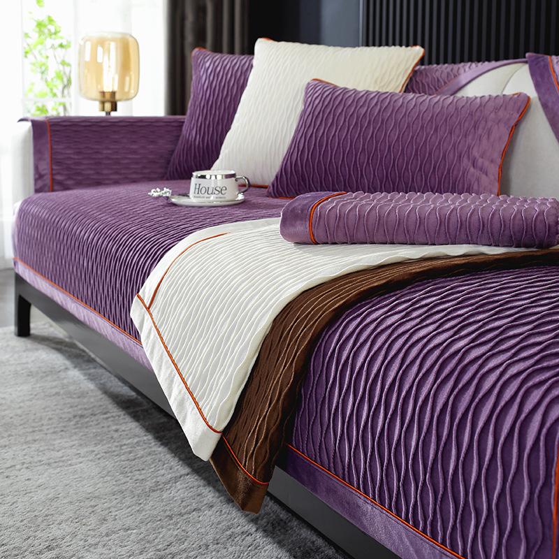 Суцільний колір Високоякісна диванна подушка Тканинний рушник Нековзкий Простий Сучасний зручний для шкіри Чотирисезонна універсальна спинка