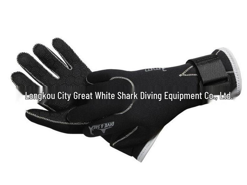 

3MM Winter Diving & Snorkeling Gloves: Non-Slip, Cold-Proof, Warm Gloves for Men & Women Extra Large чёрный
