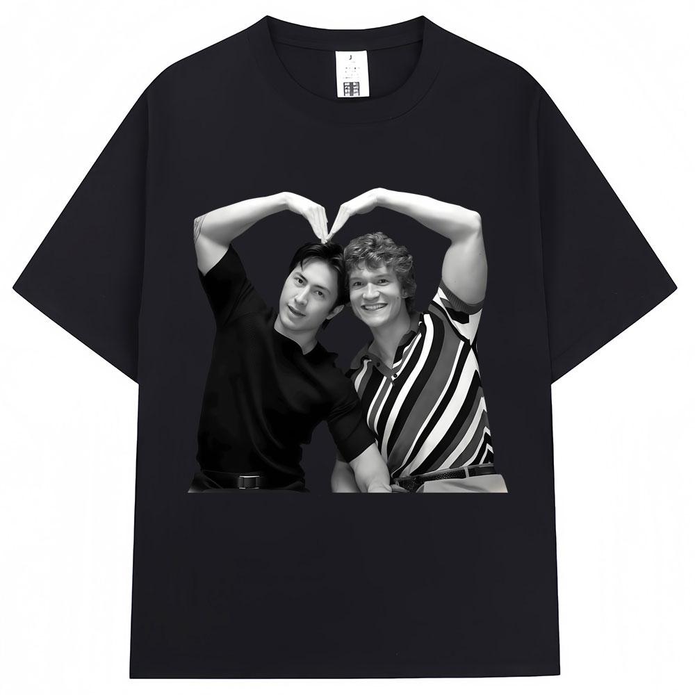Heated Rivalry Heated All The Time Graphic T Shirts Men Women Fashion Popular Tshirt Cozy Cotton Oversized Casual Short Sleeve