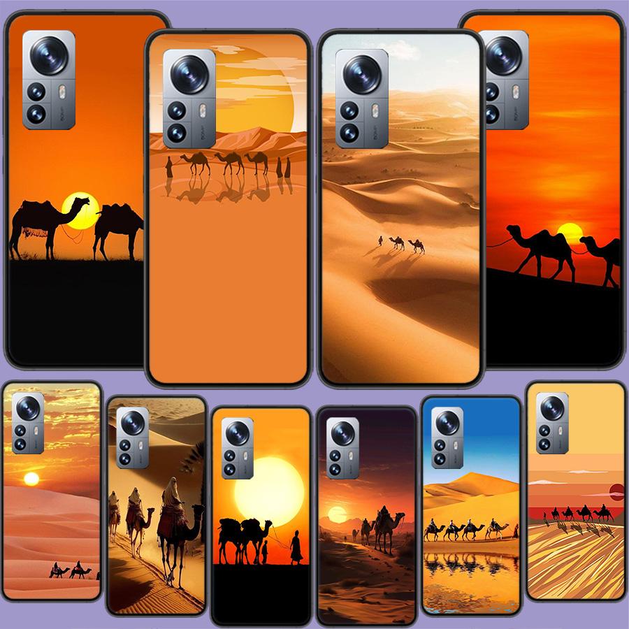Desert Camel Caravan Grazing Phone Case For Redmi Note 15 Pro 5G 14 13 12 Pro Plus 11 11T 11E 11S 10 Pro 10S 9 9S Cover Cell Cle