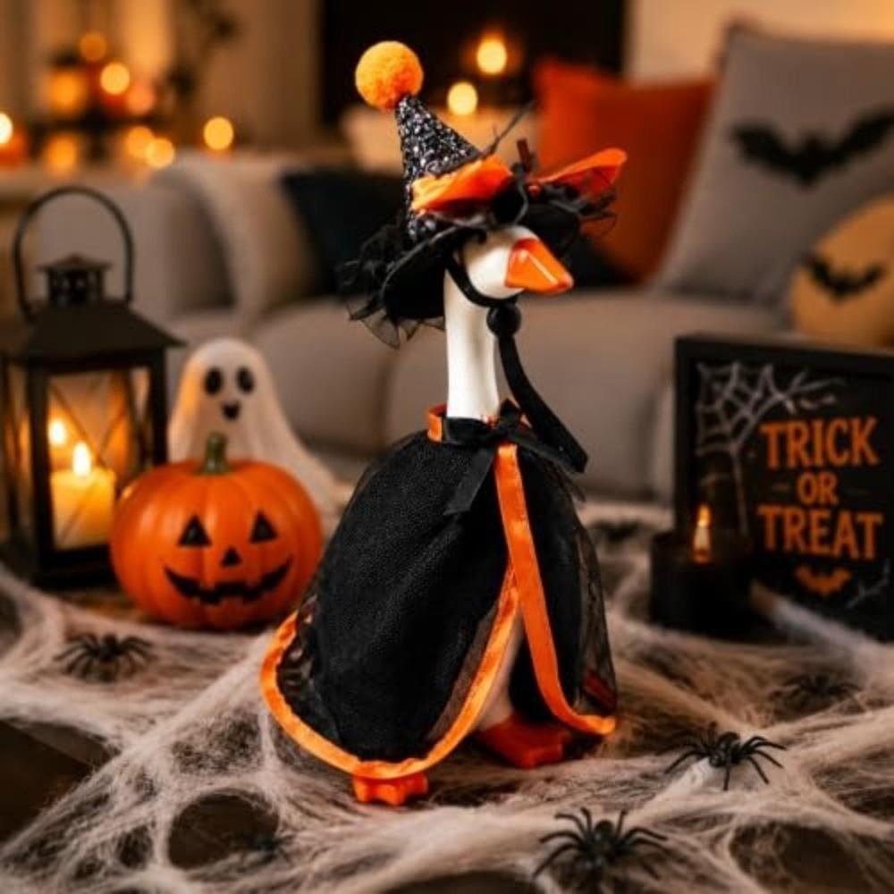 1 Set Cloak Design Mini Doll Dress-Up Witch Theme Halloween Creative Costume  Halloween Party Decor