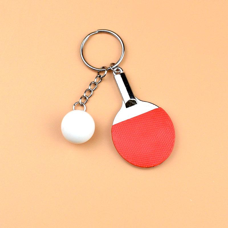 Creative Tennis Keychain - Mini Sports Equipment Souvenir Pendant, School Prize, or Small Gift