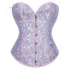 Women's  Sexy LaceBack Zip Corset Top Bustier G-string Body Shapewear
