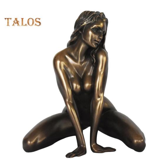 Statuie de femeie sexy de 5 inch, rășină, figurină feminină nudă, sculptură pentru fată de birou