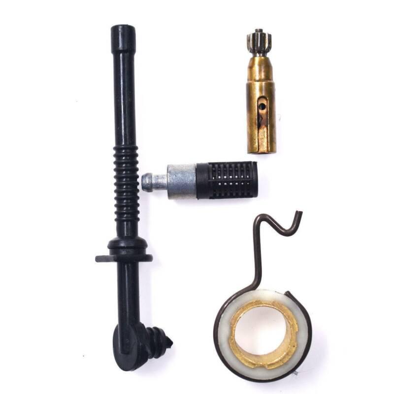4pcs Filter Line Oil pump worm gear High quality Worm Wheel Parts Tool Accessories Chainsaw Filter Maintenance
