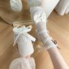 Thick Sole with Skirt Princess Round Head Pearl Small Leather Shoes 2025 Summer New Mary Jane Shoes Thick Heel High Heel Single Shoes