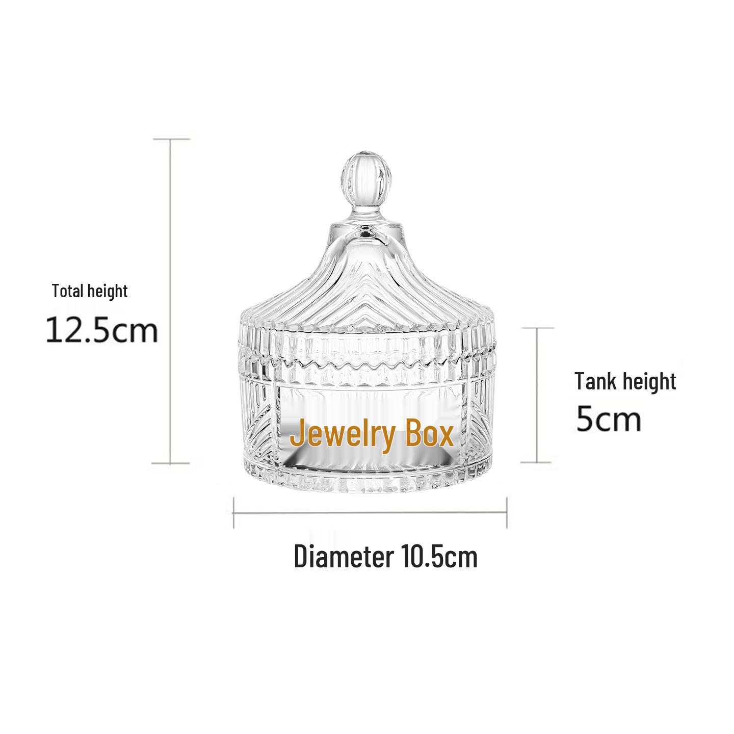 

Стильная Хрустальная Стеклянная Ваза для Фруктов и Банка для Хранения для Кофейного Столика