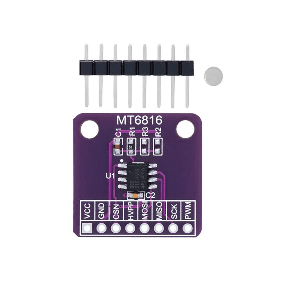 

MT6816 Magnetic Encoder Sensor Module | High-Speed 12-bit Precision | Angle Measurement for Robotics/Industrial Automation MT6816