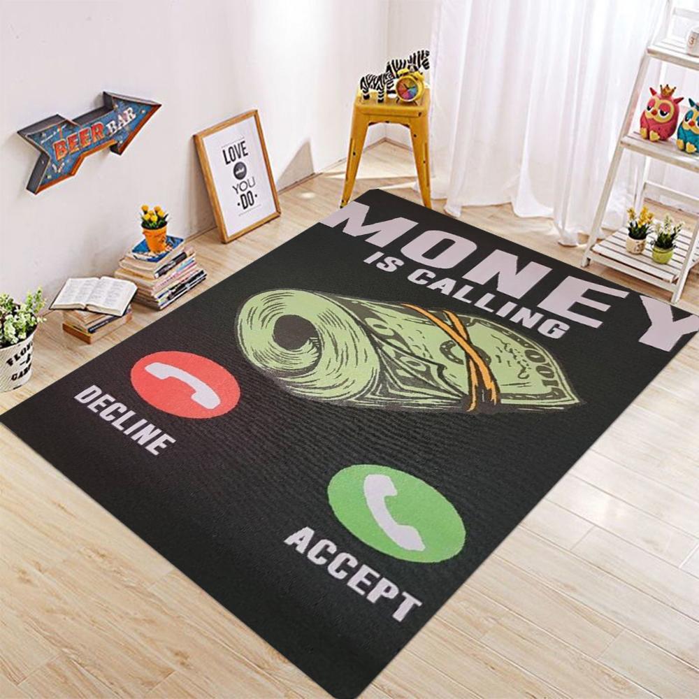 Do You Also Like Money? Carpets Are Luxurious Soft Elegant Traditional Money Tree Flooring Home Living Room Bedroom Floor Mat