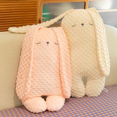 Neues Blasenhasen-Plüschtier Bett langer Streifen Schlafkissen lange Ohren Kinderpuppe Qixi-Fest Geschenk
