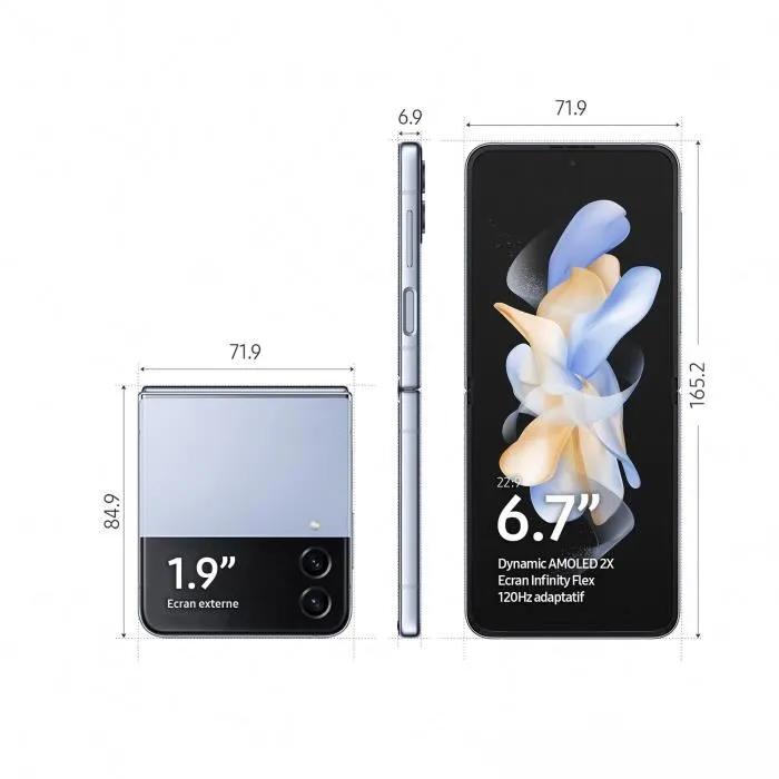 Samsung Smartphone Galaxy Z Flip4 5G Sbloccato eSIM+SIM 8GB+128GB/256GB