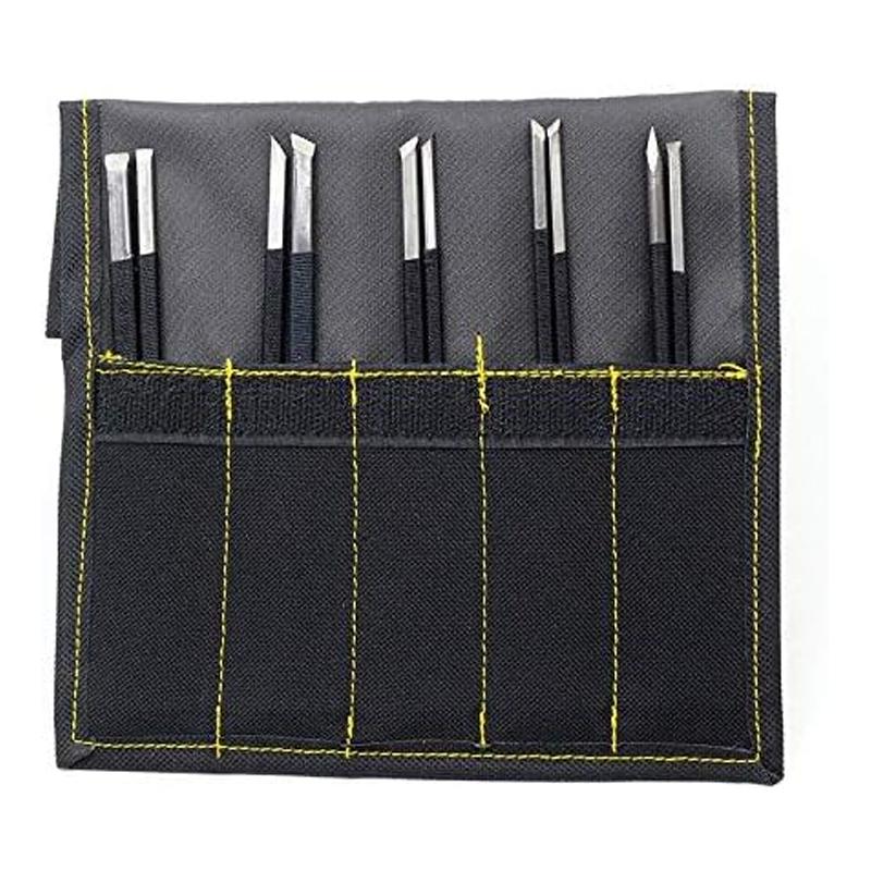 

10 шт. высокоуглеродистая сталь нож для резьбы по камню гравировальный нож скульптура каменное долото набор инструментов для резьбы по дереву инструменты для деревообработки 10pcs