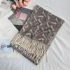 Winter Scarf for Women High End Fashion Houndstooth Shawl  Long Tassel Imitation Cashmere Men's Warm Scarf