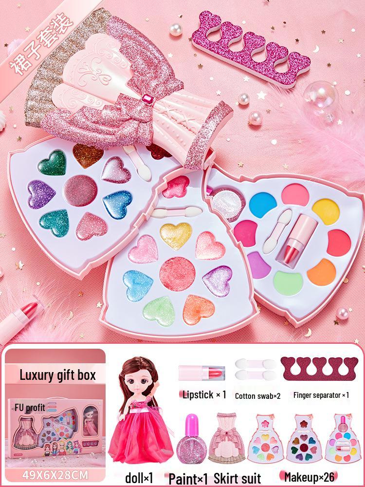 Kids' Makeup Set for Ages 3-6: Genuine Girls' Playhouse Toy with Lipstick 012/013