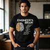 Engineer Engineers Brain Funny Engineering Engineer T Shirt Men High Quality Cotton Y2K Tees Print Daily Life Casual Summer Tops