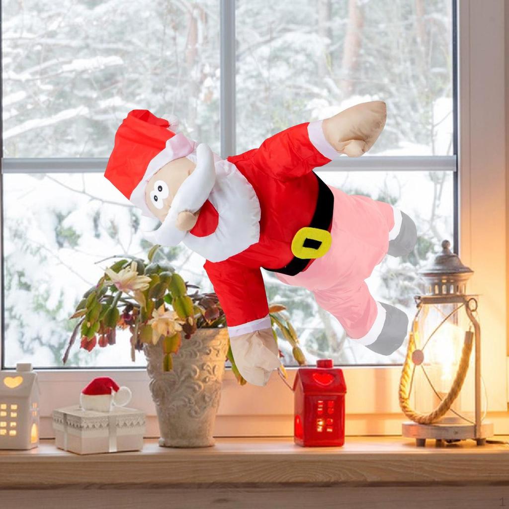 Christmas Window Decoration Ornament Decor Props for House Doors Holiday Office Bar