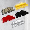 Autoaufkleber Nashorn Rhino Logo 3D Decal Seitenkarosserie Dekoration Abzeichen Heckklappen Emblem Für Jimny Off Road JB33 JB43 JB74
