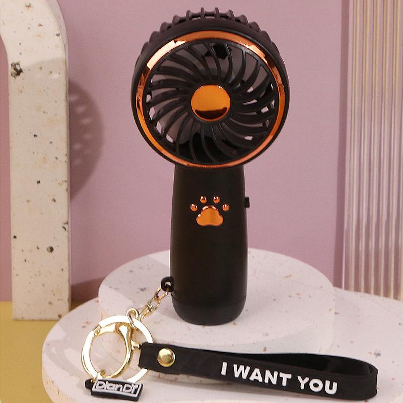 Summer Mini Fan Cute Cartoon Portable Charging Usb Handheld Fan Student Outdoor Fan Cooling Electric Fan Outdoor Fans