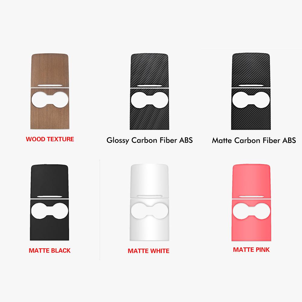 Tesla Auto Zentrale Bedienfeld Schützende Holzmaserung Modell 3 Y Zubehör Carbon Faser ABS Patch Drei Auto Innen