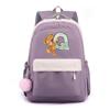 Zaino in Tela Stampata Orsetto 26 Lettere dell'Alfabeto Inglese Cartella Scolastica Zaino Kawaii per Ragazza Zaino per Libri Borsa Scolastica Studente Regalo Teen