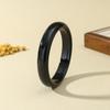 4Pcs/Set Semi Transparent Stackable Bangle Round Punk Bracelet Set Acrylic Cuff  Summer Jewelry