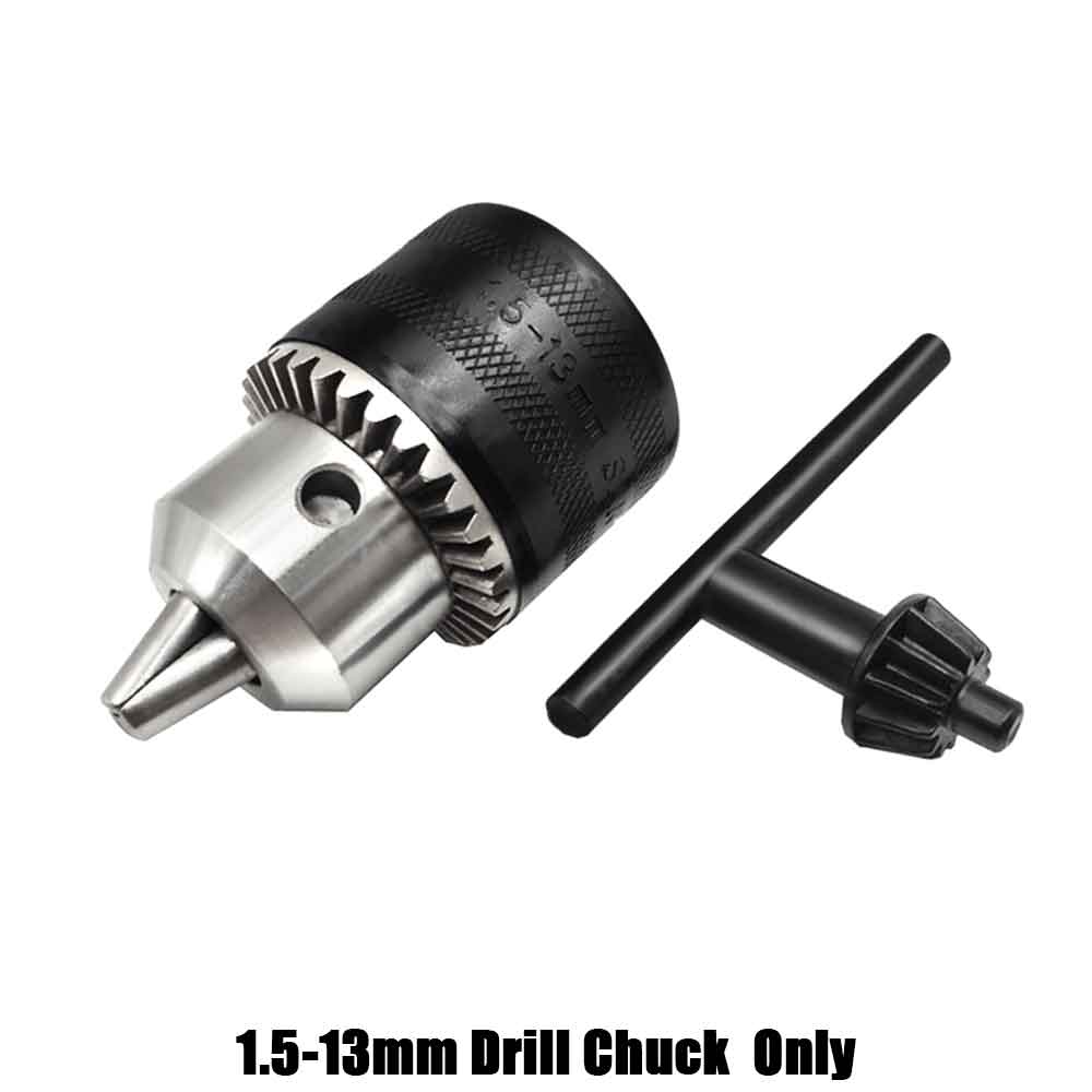 1.5-13mm Drill Chuck,1/2-20UNF Mount Impact Driver Bits Chuck Conversion Hex Shank/SDS-Plus Socket Square Adapter with Chuck Key
