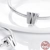 100% Real 925 Sterling Silver Letter Alphabet A-Z Charm Name Bead Fit  Bracelet Pendant Jewelry