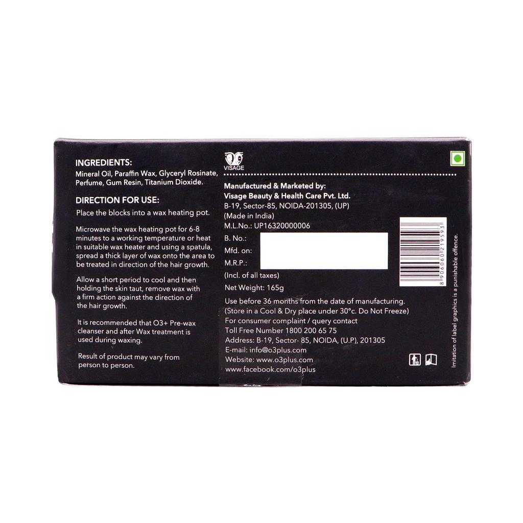 O3+ Brazilian Chocolate Peel Off Wax for Face and Body 165G Pack of 1 Quick Hair Removal