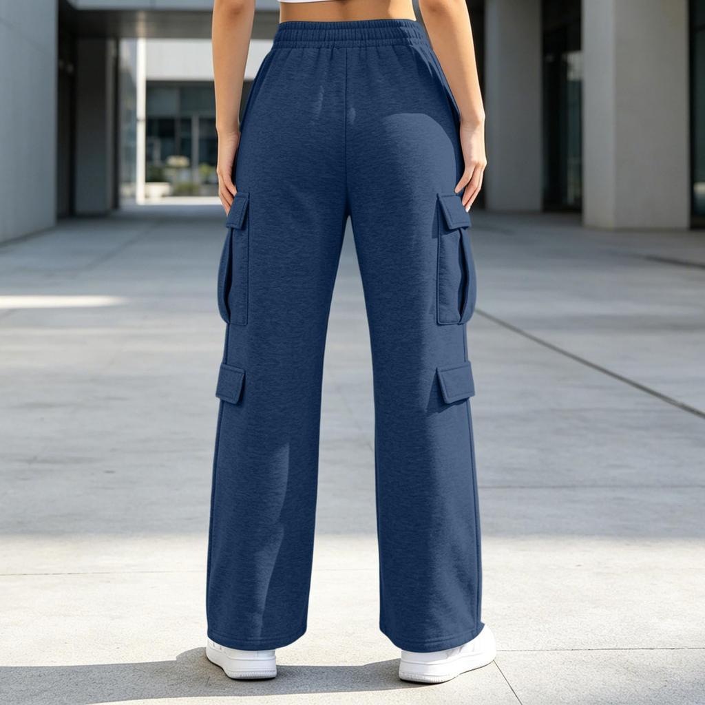 Women's High Waist Casual Joggers with Pockets Color Athletic Pants
