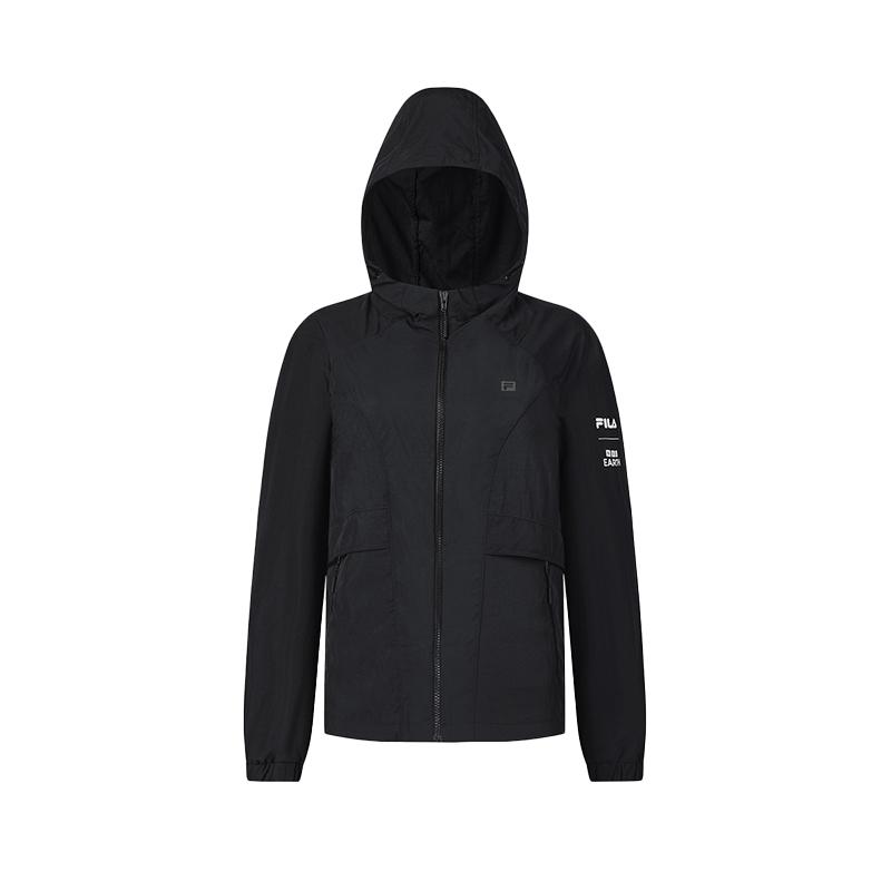

New FILA x BBC EARTH Jacket Women s Pitch Black A11W437709FBK 170/88A/L