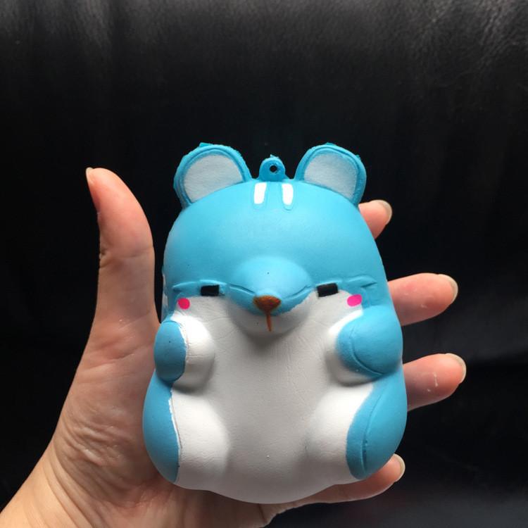Cute Hamster Squishy Phone Charm With Pu Foam For Stress Relief And Gift Use