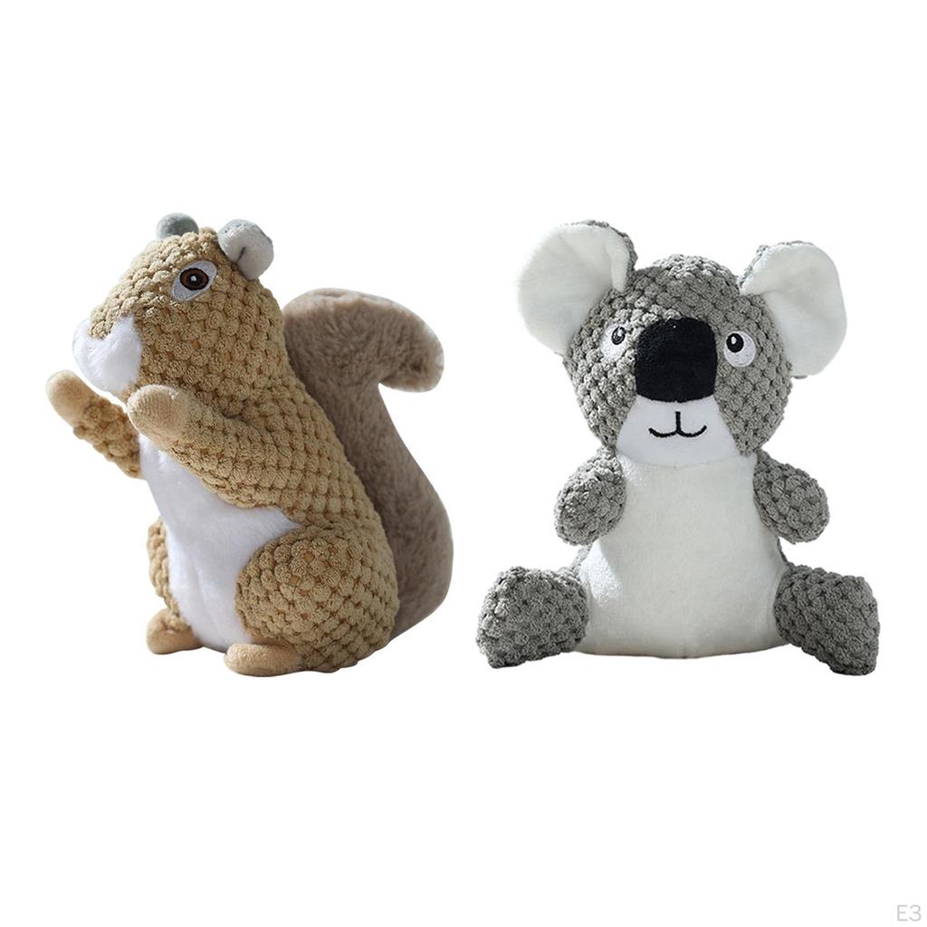 Lindo Juguete Squeaky de Animal para Perros Sonido Incorporado Protección de Muebles Mantener Activo Calmante Interactivo