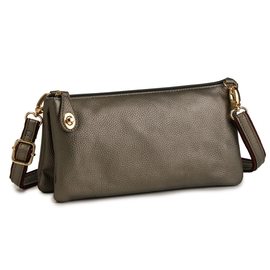 

Pragma Genuine Leather Shoulder Wallet Pouch (Gunmetal)