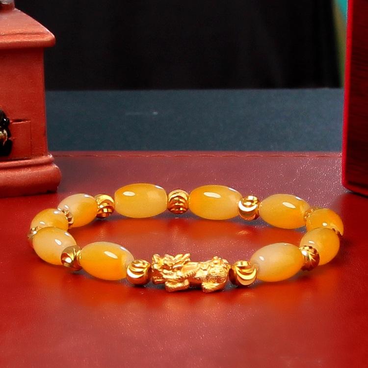 Bracciale Pixiu in giada da donna fortunata Bracciale 3d PiYao