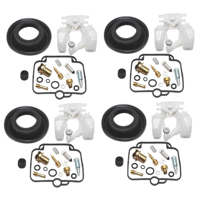 4 Sets Carburetor Repair Kits With Diaphragm Float Fit for Suzuki GSXR1100 GSXR750 GSF1200S GSX1100F Adventurer 900 Daytona 1200