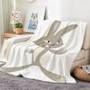Kids Cartoon S-Skunk Fu Throw Lightweight 240G Flannel Blanket Soft Skin-Friendly For Summer Cooling