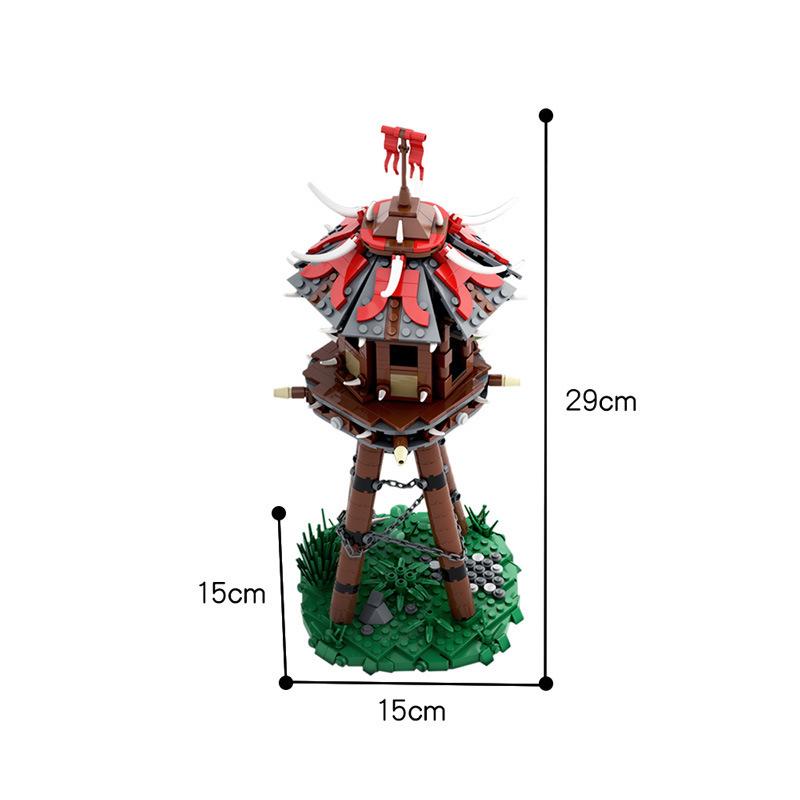 Compatible With Assembly Toys MOC-57715 World Of Warcraft Orc's Tower Small Particle Assembly Building Blocks