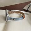 Star Rivet Denim Canvas Leather Bracelet For Apple Watch Band Series 11/10/9/8/7/6/Ultra iWatch Strap 49/46/45/44/42/41/40/38mm