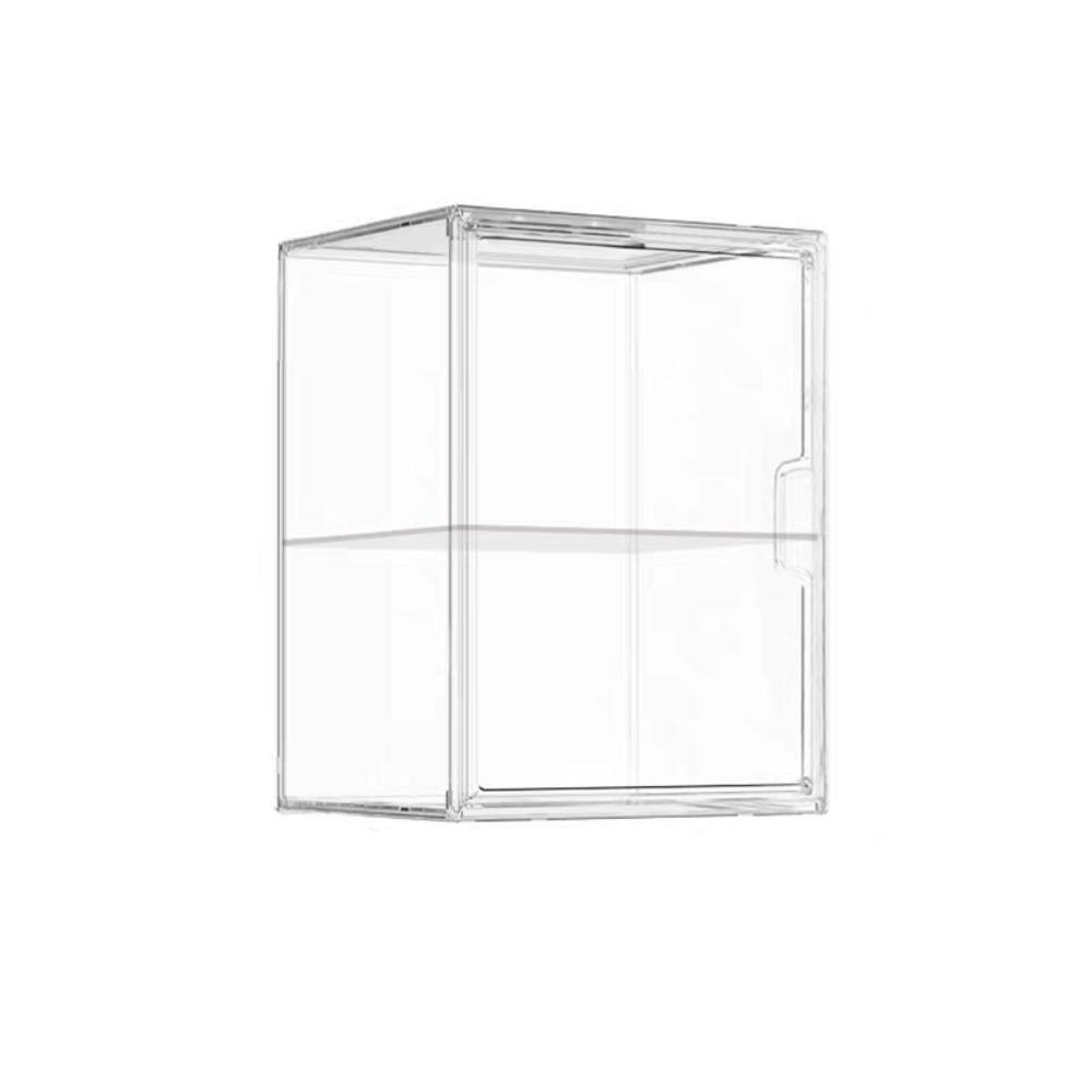 

Acrylic 2 Tier Riser Stand Case Transparent Desk Organizer Box Dolls Display Height40cm