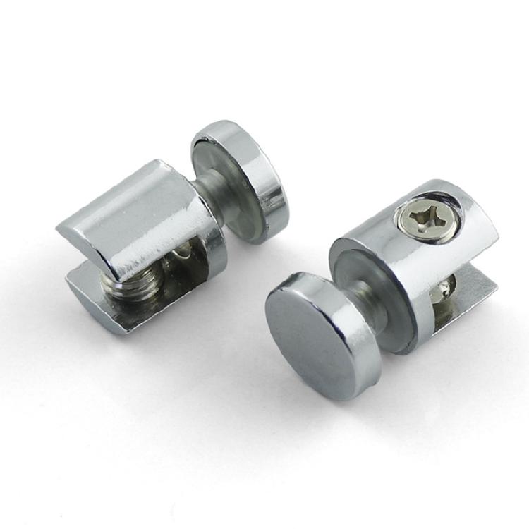 Furniture Connector Glass Clamp Holder Bracket for 10-12mm Thick Glass Metal Fixed Clamp Adjustable Shelf Corner Bracket