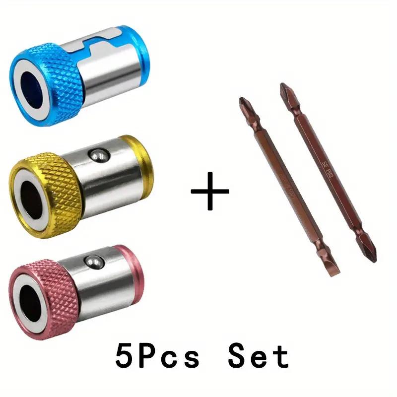 

5 шт. магнитное кольцо из сплава, электрическая магнитная кольцевая отвертка, держатель головки, антикоррозионный сильный намагничивающий инструмент для бит