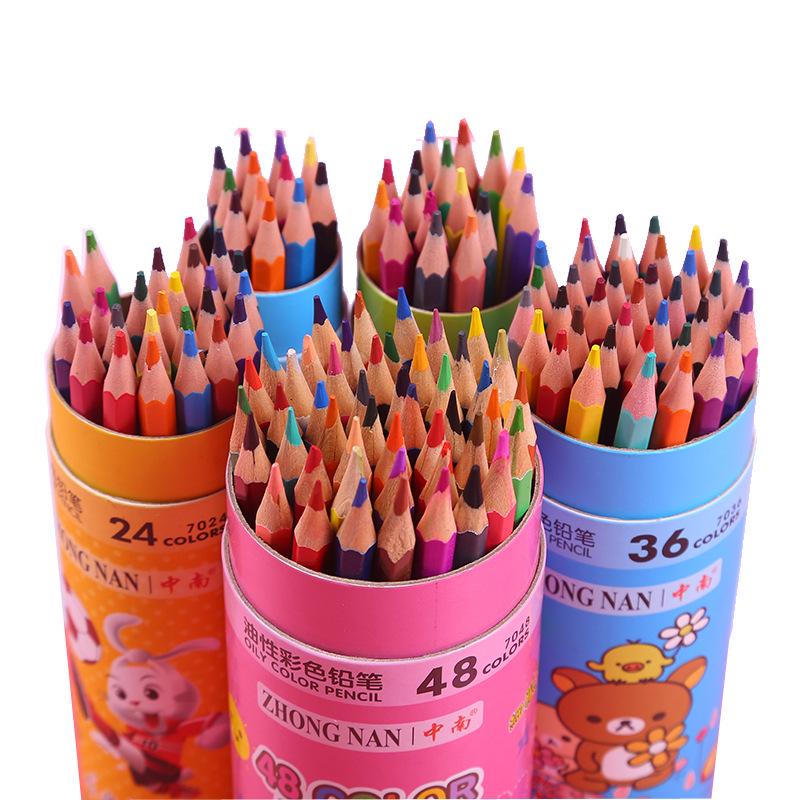 Erasable Oil-Based Colored Pencils Set - 48 Hand-Painted Shades for Students & Kids