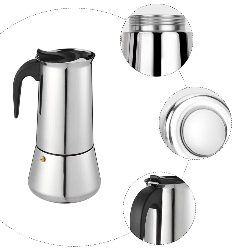 Stainless Steel Coffee Maker Percolator Filter Coffee Pot Coffee Brewer Mocha Pot  Espresso