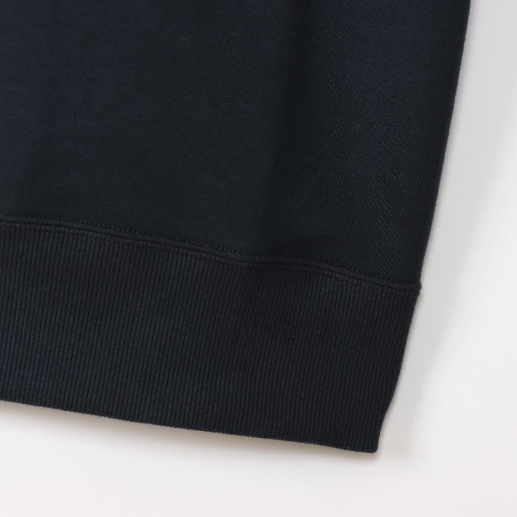 Champion Basic Short Sleeve Crew Neck Size with Fleece Lining and Logo Men's Sweatshirt, Navy, 2XL, C3-Z020, One-Point