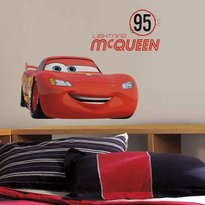 Stickers repositionnables Flash McQueen - Cars, Disney