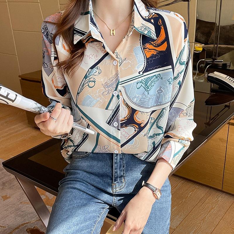 Bottoming Shirt Shirt Women's Autumn Temperament Long-sleeved Design Sense Niche Fashion Western Style Blouse Design Sense Clothing