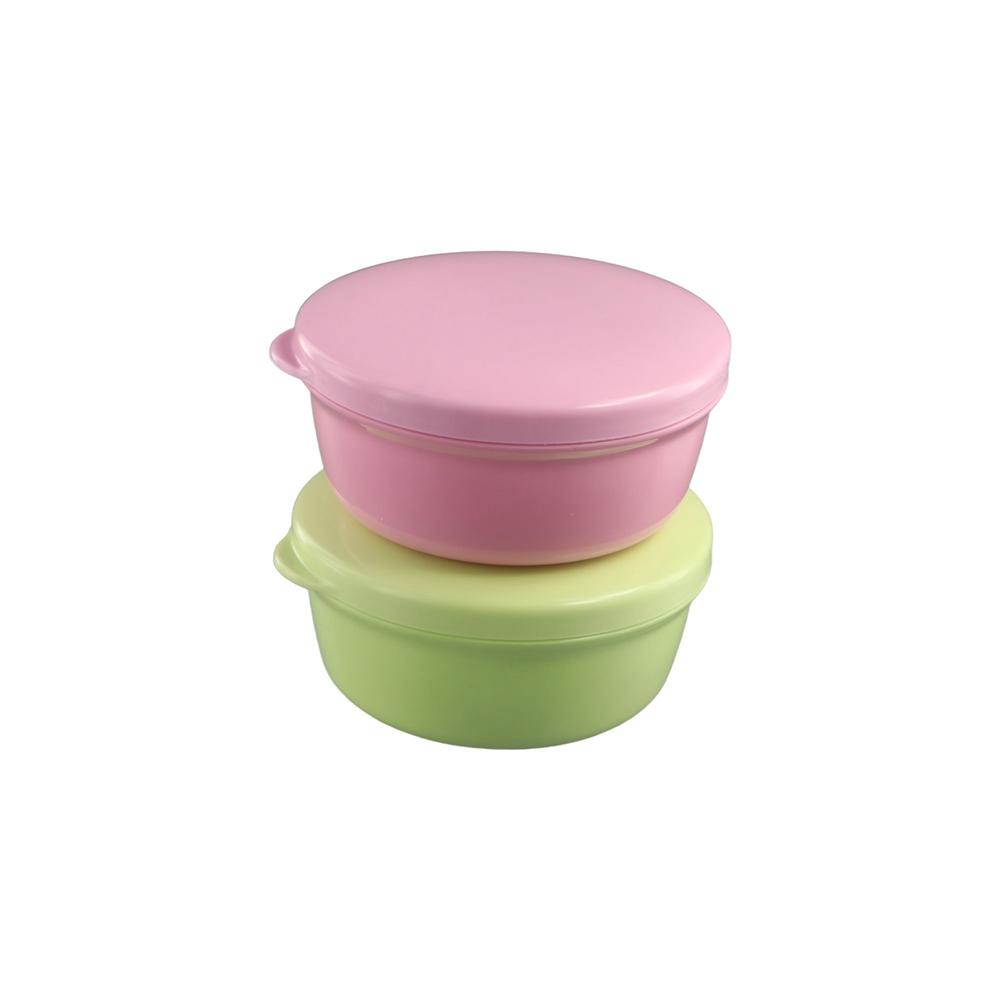 

Round Travel Soap Container Plastic Portable Soap Dish Bathroom Shower чорний