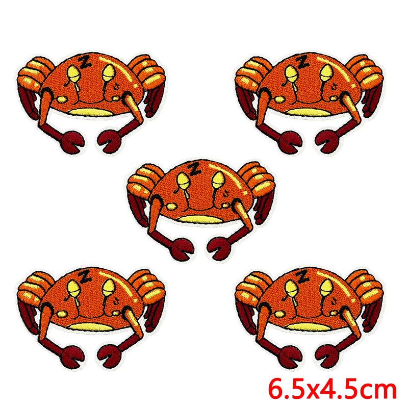 10pcs Lots Summer Wave Slippers Embroidered Patches On Clothes Shell Coral Patch Iron On Patches For Clothing Hats Jackets Diy