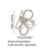 High-End Stainless Steel Mixed Gold & Silver Hollow Flower Ring for Women