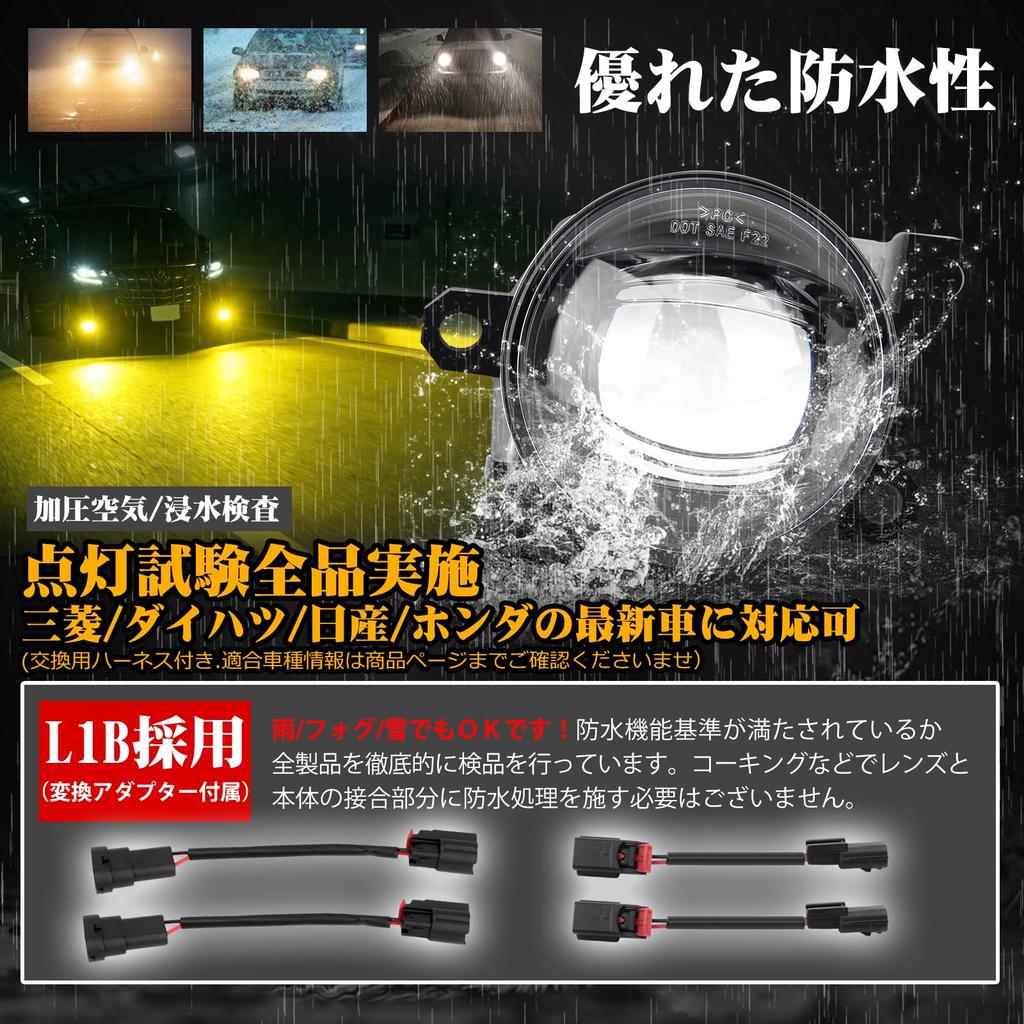 SINMAIT Fog Lamp Unit for Nissan Serena Delica and Other Converts Factory Bulbs To L1B Compatible with Caravan NV350 Aria Sakura Lux Taft Tanto and